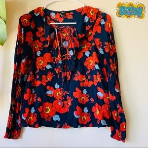 1970’s style flower blouse